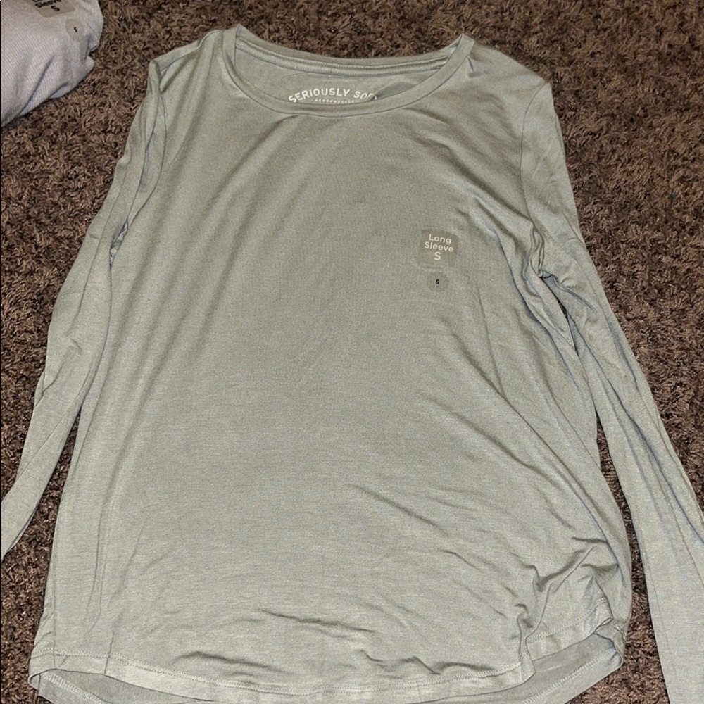 Seriously Soft Long Sleeve Top - Light Green
